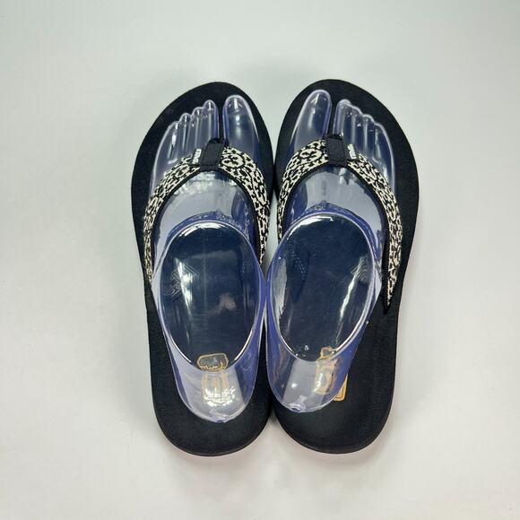 Teva Mush II Black Lightweight Comfort Flip Flops Sandals 4198 Women’s Size 8 - Picture 5 of 8